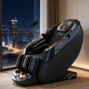Factory Dual 4D Luxury Massage Chair with Full Body Thai Zero Gravity Airbag System Heating Smart Voice Control for Living Room
