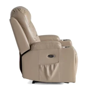 Factory Living Room Furniture Leather Custom Color Size Motor Electric Recliner Chair With Cup Holder For Beauty Salon