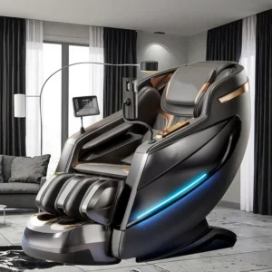 Factory New Music Luxury Shiatsu Full Body Remote Zero Gravity OEM Premium Fujian PU Leather 4D Massage Chair Voice