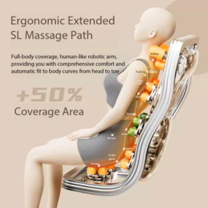 Fixed Roller 4D Massage Chair Dual Core Electric Body Massager