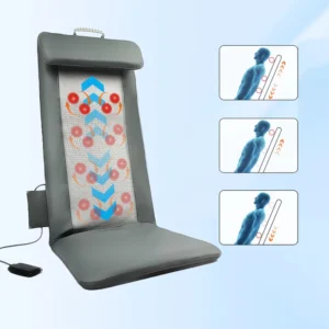 Flexible Rail Massage Mat Portable Folding Heating Kneading Shiatsu for Back Pain Home Office Use Customizable