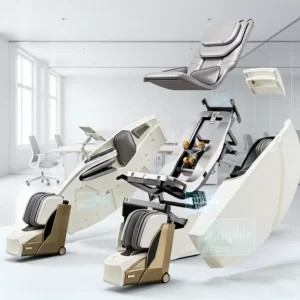 Foldable 3D Full Body Zero Gravity Massage Chair with Infrared Physiotherapy Compact Design for Small Spaces Apartment Dorm Room