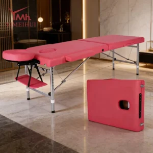 Folding 3 Section Massage Bed Portable Beauty Salon SPA Table for Facial Treatment on The Go Massage