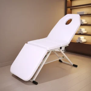 Folding Adjustable Massage Chair with Face Hole Portable Spa Bed for Beauty Salon Tattoo Use