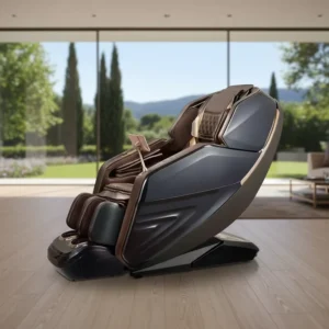 Full Body 4D Massage Chair Luxury Zero Gravity Recliner SL Track Bluetooth Intelligent Voice Control Shiatsu Airbags