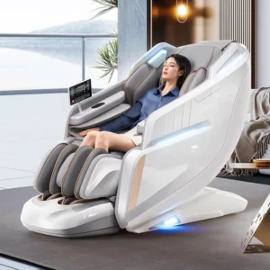 Full Body 4D Massage Chair with Zero Gravity and 4D Plus Mechanism Heated Back and Foot Rollers for Hand Massager