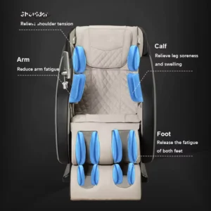 Full Body Airbag Compression Massage Chair Zero Gravity Stainless Steel Robotic Arm Ultra Long Guide Rail 8 Programs Hot
