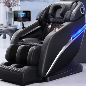 Full Body Massage Chair Hip Vibration Zero Gravity Recliner Featuring Shiatsu Musical Modern Leather Design Neck Foot