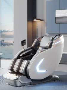 Full Body Massage Chair SL Rail 4D Robotic Massage Airbags Heating Zero Gravity Space Saving Design for Small Home and Apartment