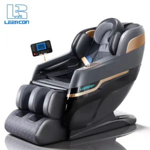 Full Body Massage Chair Zero Gravity Rapid Heat Quilted Diamond Leather Deep Tissue Kneading 360 Air Compression Elderly