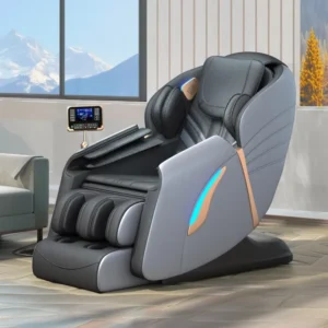 Full Body Massage Chair with Automatic Program Selection and Heated Foot Rest