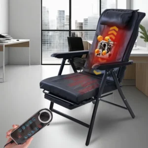 Full Body Shiatsu Neck Back Office Massage Chair Deep Kneading Portable Luxury Leisure Massage Office Chair with Heat Vibrating
