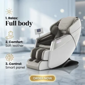 Full Body Zero Gravity Massage Chair SL Track Shiatsu Massage Recliner Chair with Heat Body Scan Thai Stretch