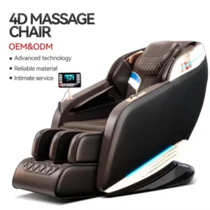 Full Button OEM 3D 4D 6D Smart Manipulator Air Bags Deep V Best Full Body Zero Gravity Electric Luxury Electric Recliner Massage Chair with LCD Screen