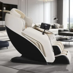 Fully Automatic Home Electric Full Body Relax Massage Chair LCD Control Zero Gravity Hot Compress Modern Leather Foldable