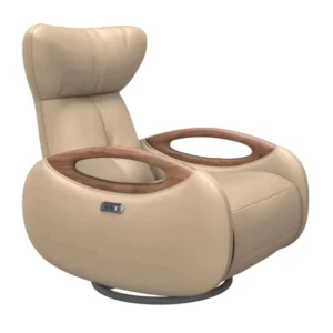 Functional Electric Recliner Chair with Wooden Armrest GN-005