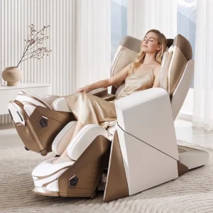 GUOHENG Automatic Electric Luxury 4D Robotic Walking SL Zero Gravity Full Body Massage Chair With Leg Stretch