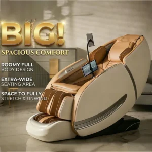 GUOHENG Luxrury Big and Tall Massage Chair 4D Zero Gravity Luxury Electric AI Voice Heating Waist Foot Full Body Massage Chair