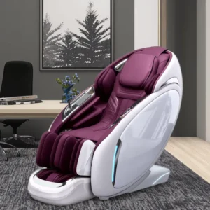 GUOHENG Luxury Zero Gravity Shiatsu Heating Full Body 4D Massage Chair with SL Track and AI Voice Control Musical Function