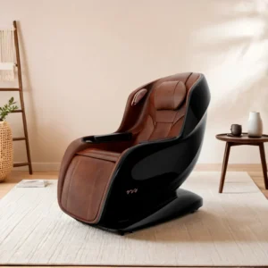 Genuine Leather Deep Tissue Relax Full Body Massage Chair Equipment with Heat Therapy for Leg and Lumbar