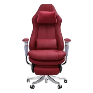 Genuine Leather Electric Massage Ergonomic Rotatable Adjustable Light Luxury Executive Office Chair Comfortable Long Chair