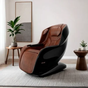 Genuine Leather Fatigue Relaxation Full Body Massage Chair Equipment with Heat Therapy for Leg and Lumbar
