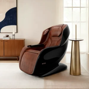 Genuine Leather Fatigue Relief Full Body Massage Chair with Heating Therapy for Leg and Lumbar