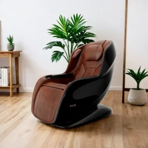 Genuine Leather Fatigue Relieve Full Body Massage Chair with Heating Therapy for Leg and Lumbar