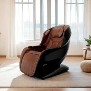 Genuine Leather Muscle Pain Relax Full Body Massage Chair Equipment with Heat Therapy for Leg and Lumbar