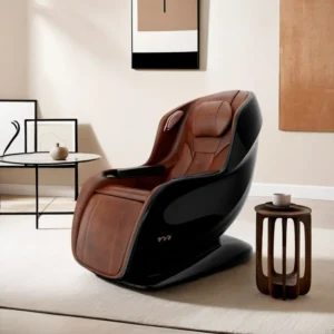 Genuine Leather Muscle Pain Relax Full Body Massage Chair Equipment with Heating Therapy for Leg and Lumbar