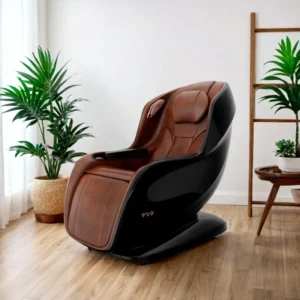 Genuine Leather Muscle Relief Full Body Massage Chair with Heat Therapy for Leg and Lumbar
