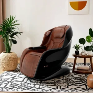 Genuine Leather Stress Relaxation Full Body Massage Chair Equipment with Heat Therapy for Leg and Lumbar