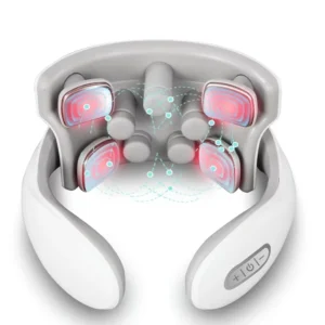 Health Care Deep Tissue Shiatsu Vibration Neck Massager with Heat and Tens Pulse Relief Products for Neck and Shoulder