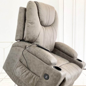 Heat Power Electric Air Leather Microfiber Recliner Lift Massage Chair