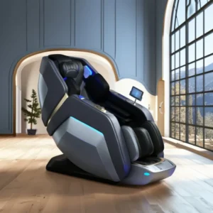 Heated Massage Chair with Zero Gravity and Air Compression Features