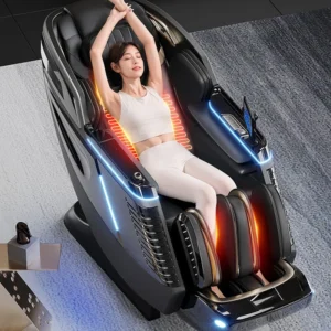 Heated Power Dual Core Zero Gravity Full Body Massage Chair with Luxury Ai
