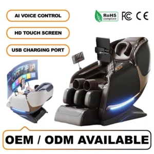Heating Therapy Full Body Airbag Compression Massage Chair for Sleep Improvement and Elderly Care