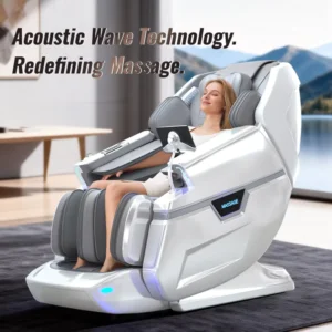 Heavy Duty 3D Sound Wave Massage Chair with Precision Steel Gear Mechanism and Copper Core Motor 10 Years Lifespan