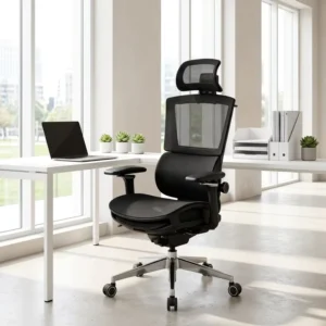 Henglin Contemporary Electric Massage Chair Mesh Ergonomic Office Chair Adjustable Features for Long Sitting Comfort Home