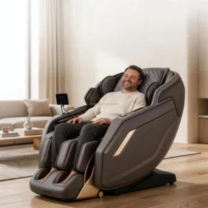 High End AI OEM Factory Direct 4D Zero Gravity Full Body Massage Chair Wireless Remote Control Foot Roller SL Track Commercial