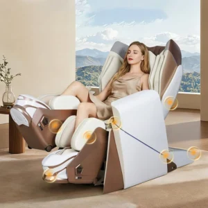 High-End AI Smart 4D Massage Chair SL Track Zero Gravity Shiatsu Luxury Full Body Massage Armchair with Bluetooth