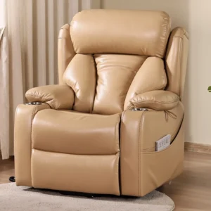 High End Electric Massage Chair Featuring Stylish Wooden Design
