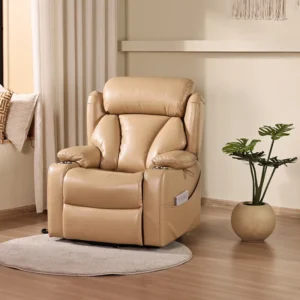 High End Electric Massage Chair with Elegant Soft Fabric Reclining Sectional Sofa