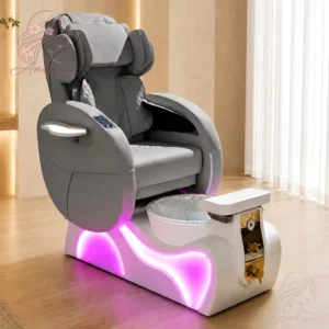 High End Electric Massage Pedicure Spa Chair Multifunction Foot Care Pedicure Chair with Surf Jet LED Base