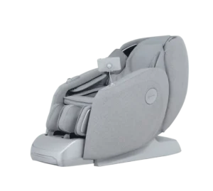 High End Flexible Rail Dual Mechanism LED Light and Leg Airbags Kneading Full Body Massage Chair with Customizable Design