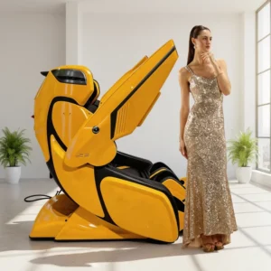 High-End Foldable 4D Full Body Zero Gravity Robotic Massage Chair Ai Hot Compress Infrared Physiotherapy Lithium Battery Stretch