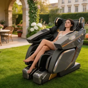 High-End Foldable Robotic Deep Tissue Massage Chair 4D Manipulator Intelligent Voice Control Zero Gravity Full Body Infrared