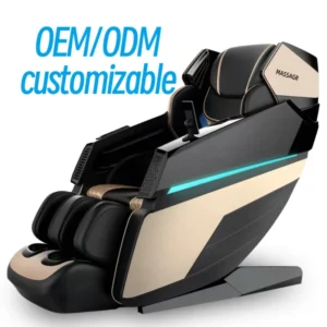 High End Robotic Massage Bed with Armchair for Full Body Massage 5D Shiatsu Features Massage Chair