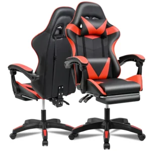 High Ergonomic Custom Computer Gaming Chair With Footrest and Massage