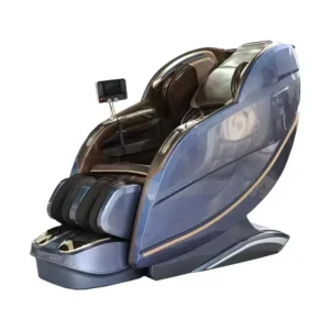 High Quality 4D Zero Gravity SL Track Intelligent Voice Control Body Leg Heating PU Leather Luxury Massage Chair for Home Use